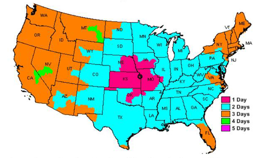 FedEx Ground Service Map